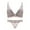 Khaki, variant on Lingerie Sets for Women Sexy Naughty Fashion Women Solid Color Steel Rings Lace BowCotton Pad Gathering Daily Bra ,Size XXL Wine