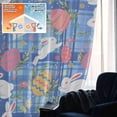 thumbnail image 5 of Easter Bunny Eggs Blackout Curtains for Bedroom/Living Room, Pinch Pleated Black Out Curtains, Spring Leaves Daisy Flowers Blue Plaid Room Darkening Window Drapes with Hooks 2 Panels, 59"x70", 5 of 8