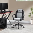 thumbnail image 3 of Gamer Gear Jr. Xplorer Gaming and Computer Chair, Kids and Teens Gaming Chair with Padded Arms, Adjustable Height, Gray and Black, 3 of 11