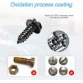 thumbnail image 3 of YALOK Anti Theft License Plate Screws Kits- Rustproof Stainless Steel Car Tag Plate Mounting Hardware, M6 (1/4") Tamper Proof Fastener Nut, Caps Cover for Front Rear Frame Holder Mounting（Black-Set1）, 3 of 10