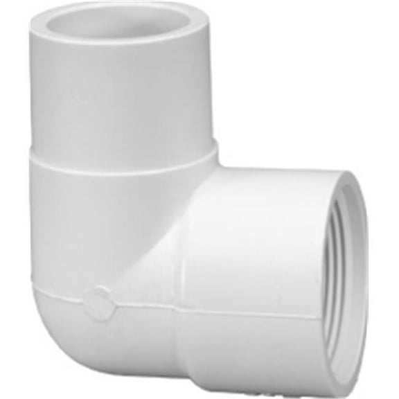 PVC Street Elbow, 90 Degrees, Spigot x FNPT, 1-1/2 in Pipe Size