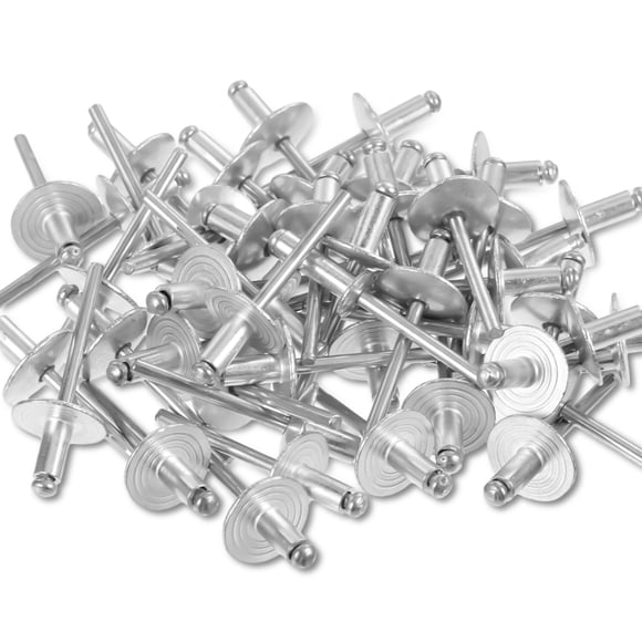 Inteprter 50x Remaches de almacenamiento convenientes para soluciones de fijación sencillas Remaches de brida fáciles de metal Aluminio Almacenamiento y organización del hogar