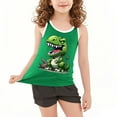 thumbnail image 4 of Green Children Boy Girl Crew Neck Spandex Vests Casual Vest Tops for Kid Sleeveless Gradient Graphic Kawaii Camisole Tank Fall Summer Vests 2026 Clothing 14 Years, 4 of 6