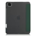 thumbnail image 3 of Dteck iPad Pro 12.9 inch 4th Generation 2020 Case with Built-in Pencil Holder, Slim PU Leather Tri-fold Stand Case Magnetic Flip Auto Wake Sleep Smart Cover, Deep Green, 3 of 10