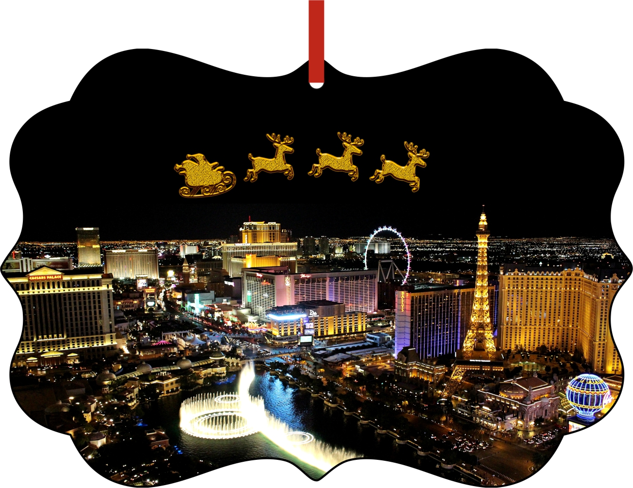 Christmas DÃ©cor Santa Las Vegas Christmas Tree Ornaments Ornament