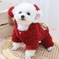 thumbnail image 2 of Winter Warm Dog Clothes Four Legs Coral Fleece Pet Puppy Coat Jacket Hooded Cute Dog Clothing for Small Medium Dogs Cats Chihuahua Pug Jacket, 2 of 8