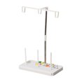 thumbnail image 1 of Soporte de carrete de 3 conos Soporte de línea de bordado ajustable Máquina de coser (blanco), 1 of 3