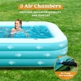 thumbnail image 4 of JOYFY Inflatable Pool with Seats for Adults & Kids, Extra Large Full-Sized Inflatable Swimming Pool, Above Ground Swimming Pool, Blow Up Family Pool Summer Water Party Backyard Garden Lawn, 4 of 7