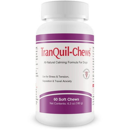 UPC: 0814087006660 | TranQuil-Chews for Dogs Soft Chews  60-Count Bottle