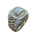 thumbnail image 3 of Opolski Luxury Men Rhinestone Inlaid Finger Ring Hip Hop Wedding Engagement Jewelry Gift, 3 of 4