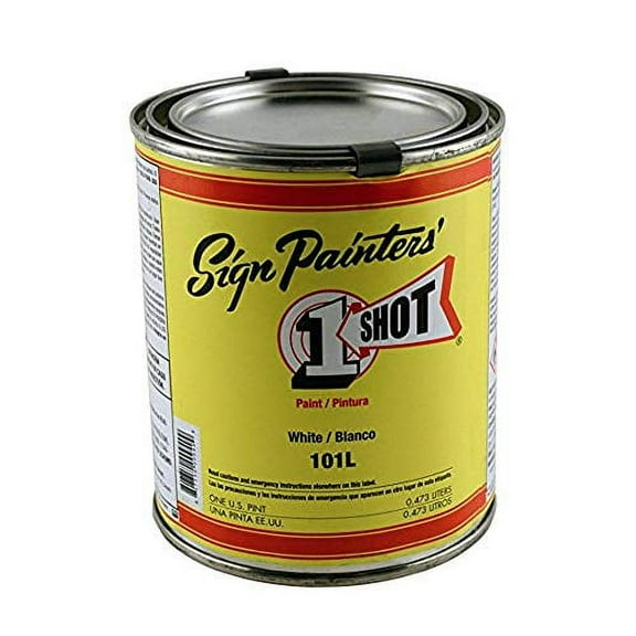 1 Shot Lettering Enamel, 8 oz., Primrose Yellow