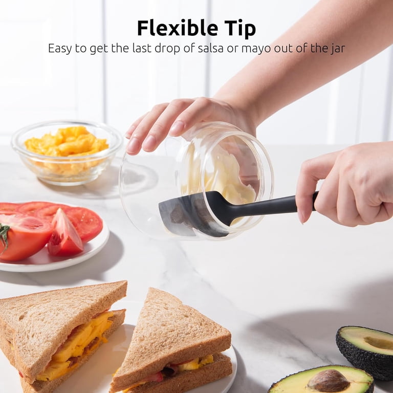 Mini Silicone Spatula, Black, 600°F Heat-Resistant photo 4