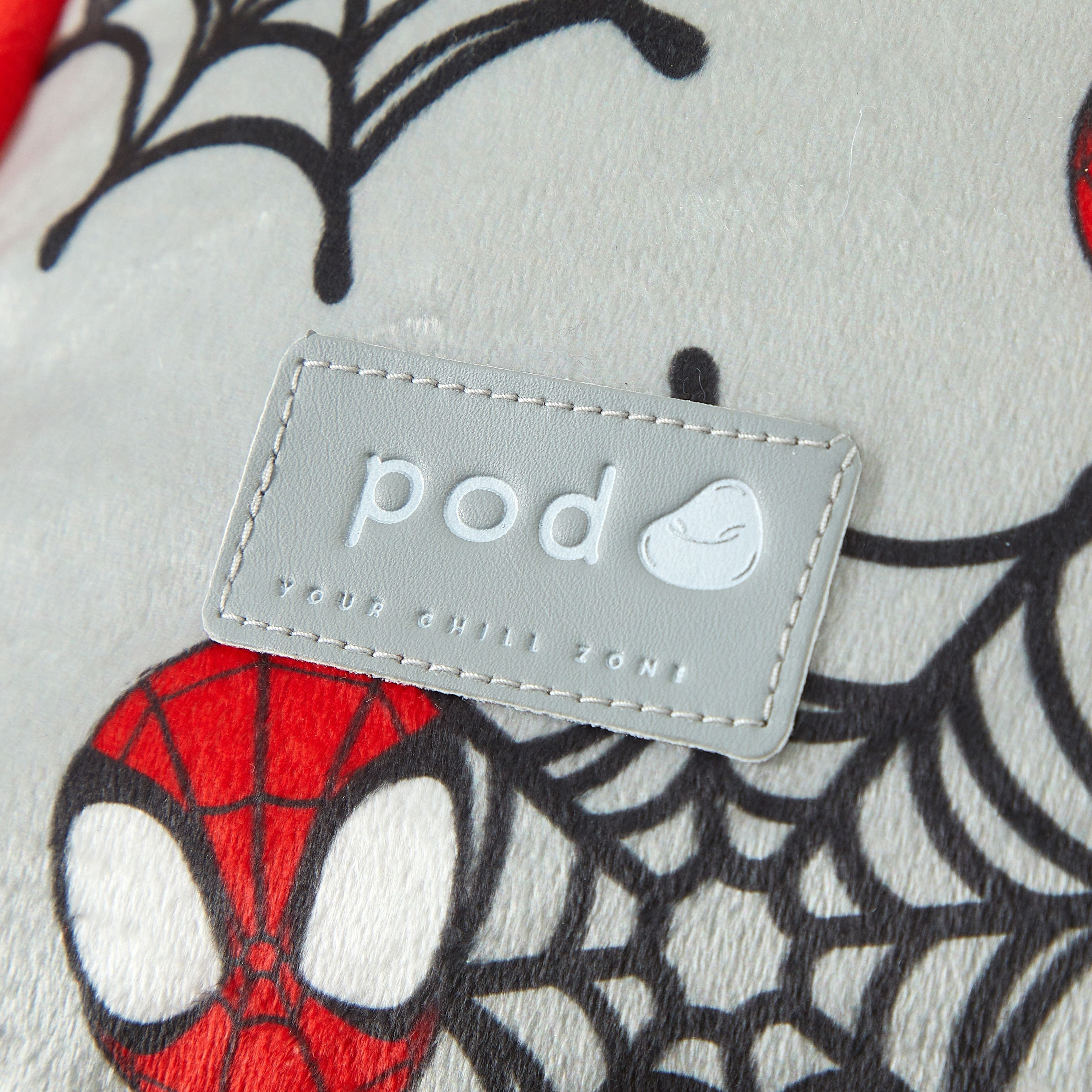 Spiderman 18" Toddler Square Beanbag Chair, Grey