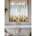 thumbnail image 4 of Sunflower Eucalyptus Living Room Curtains 2 Panel, Farmhouse Weeping Botanical Cafe Window Treatment, Farmhouse Bedroom Bathroom Kitchen Curtains Drapes 104"x45", 4 of 6