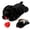 Black, variant on Interactive Cat Calming Toy with Real Heartbeat Soft Plush Stuffed Animal for Cats and Dogs Behavioral Sleep and Separation Anxiety Relief