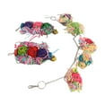 thumbnail image 4 of Bird Shredding Toy Colorful Boredom Relief Rattan Balls Parrots Chewing Foraging Toy for Cockatiel Parakeets, 4 of 14