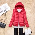 thumbnail image 1 of Women Puffer Jacket 15 Colors Plus Size Ultra Lightweight Packable Hooded Down Coats, 1 of 6