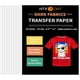 thumbnail image 1 of Papel de transferencia de calor HTVRONT para camisetas, 20 hojas A4, 1 of 8