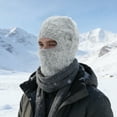 thumbnail image 2 of Unique Bargains 1 Pc Warm Face Mask Knitting Balaclava for Cycling Light Gray, 2 of 6