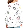 thumbnail image 5 of Abcomgle Girls Long Sleeve T Shirts Size 6-7 Trendy Floral Print Crewneck T-Shirts for Girls Winter Basic Top for Girls Cute Girls Tunic Tops with Pocket, 5 of 5