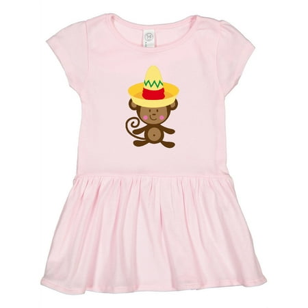 

Inktastic Cinco De Mayo Monkey Gift Toddler Girl Dress