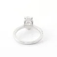 thumbnail image 3 of Kalapi Jewel 1.8 Ct Oval Cut Moissanite Ring - Moissanite Engagement Hidden Halo Ring - 14K White Gold Plated Ring for Women's - Gift for Proposal or Anniversary - Stunning Jewelry for Her, 3 of 4