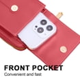 thumbnail image 4 of Bolso crossbody del tirón simple de la cartera de la PU de las señoras de la moda del bolso del teléfono móvil, 4 of 5