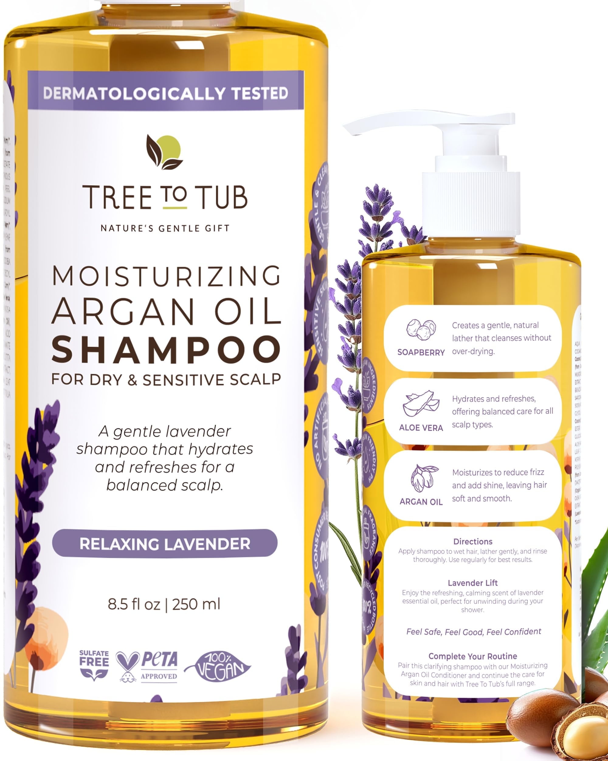 Moisturizing Shampoo™, Lavanda E Menta, 300 Ml - Foto 2