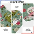 thumbnail image 6 of FORMRS Kids Pajama Pants with Pockets Size 9-10Y Boys Lounge Sleep Bottoms, Green Cartoon Trucks Pattern, 6 of 8