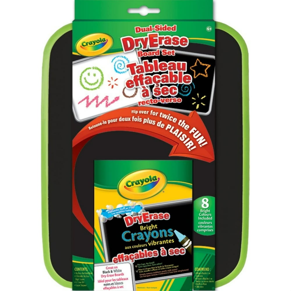 Crayola Dry Erase Board Set, Dual Sided, School and Craft Supplies