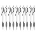 thumbnail image 1 of 10 Plastic Click Action Ballpoint Pens Pack - Color Accent Barrel, Black Ink - Grey, 1 of 5