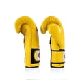 thumbnail image 3 of Fairtex BGV9 Mexican Style Yellow Black Muay Thai Boxing Glove - Heavy Hitter, 3 of 3