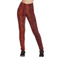 thumbnail image 3 of Women's Polar Fleece Lined Leggings/ Winter Pants, Navy/Light Brick M, 1 Piece, 3 of 4