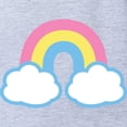 thumbnail image 2 of CafePress - Retro Lil' Rainbow - Cute Infant Baby Football Bodysuit, 2 of 3