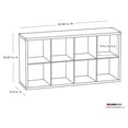 thumbnail image 6 of ClosetMaid Bookcase Open Back 8-Cube Storage Organizer, Graphite Gray (2 Pack), 6 of 6