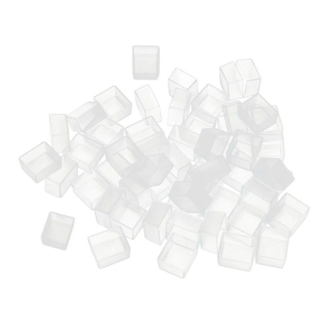 Abbracc 50Pcs Empty Watercolor Paint Pans Craft Multifunctional for Painting Palette Clear