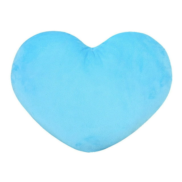 Cojín en forma de corazón, almohada de felpa, almohada de felpa mullida de color con forma de corazón, construida para durar Jadeshay A