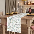 thumbnail image 2 of Table Runners 120 Inches Long Dress Scarves, Spring Flowers Farmhouse Coffee/Dining/Kitchen Table Runner for Living Room, Yellow Pink Floral Leaves Country Farm Plants 13x120 Inch, 2 of 9