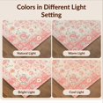 thumbnail image 7 of Design&I 2'x3' Ultra Soft Door Mat, Pink Boho Vintage Distressed Border Scroll Lattice Ornate Southwestern None Fluffy Washable Easy Care Indoor rug for Bedside Entryway, 7 of 7