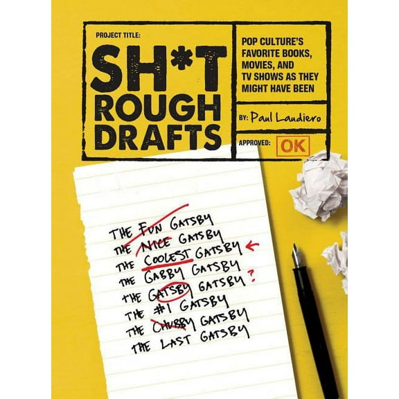 Sh*t Rough Drafts : Pop Culture's Favorite Books, Movies, and TV Shows as They Might Have Been (Paperback)