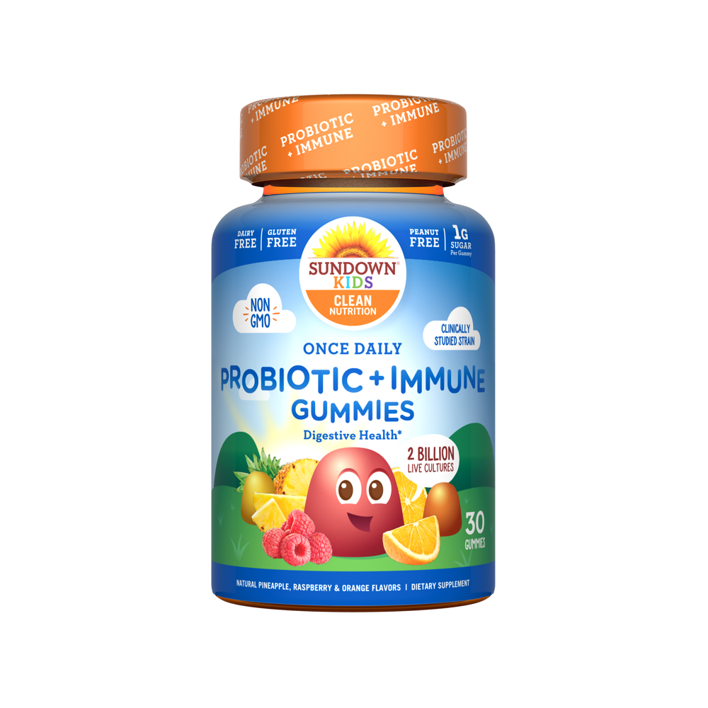 Sundown Natural Kids Probiotic Gummy Vitamins, 30 Ct