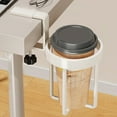 thumbnail image 4 of Desk Cup Holder, Hanging Drink Holder with Adjustable Clamp, 17x16.5x9.5cm Iron Rack for Mugs & Tumblers, Space Saving No Drill Mount for Desk, Bed, Table, Wheelchair & Dorm Use,Vsgery, 4 of 7