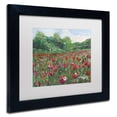 thumbnail image 3 of Trademark Fine Art "Poppy Field Wood" Canvas Art by Manor Shadian White Matte, Black Frame, 3 of 5