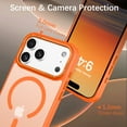 thumbnail image 5 of BENTOBEN Case for iPhone 17 Pro Compatible with Mag-Safe 6.3" Metal Frame Slim Tpu Matte Shockproof Protective Cover Orange, 5 of 8