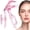 Transparent Pink, variant on Eyelash Curler with Comb, Frameless Wide-Angle Lash Curler with Toothed Comb, Ergonomic 2-in-1 Beauty Tool for Lifting and Separating Lashes