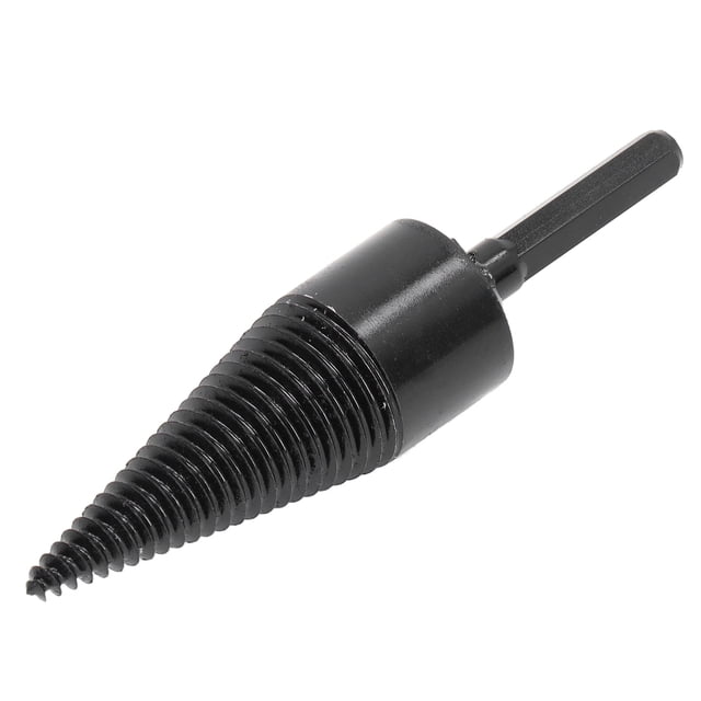 Wood Splitter, Firewood Drill Bit 140mm Total Length Hex Shank For Log 32mm / 1.26in