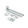 thumbnail image 1 of 4 in. Heavy Duty Surface Bolt with Concealed Screw, Bright Chrome - Solid, 1 of 1