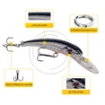 thumbnail image 4 of 6 cebos flotantes de pesca de 9 cm, realistas, con cuentas de acero incorporadas, para pesca., 4 of 7