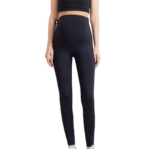 breaise Women's Maternity Leggings Over Belly Skinny Stretchy Yoga Pants Slim Fit High Waist Tight Pregnancy Pants