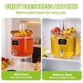 thumbnail image 4 of Clear Plastic Drink Fountain 2-Pack, 2 Gallon Large Capacity Beverage Dispenser, Equipped with Stand, Drip-Free Spigot and Multi-Function Lid for Party Daily Use, 4 of 6
